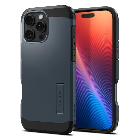 Калъф за iPhone 16 Pro Max - Spigen - Tough Armor MagSafe - Metal Slate