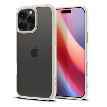 Калъф за iPhone 16 Pro Max - Spigen - Ultra Hybrid - Natural Titanium