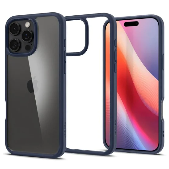Калъф за iPhone 16 Pro Max - Spigen - Ultra Hybrid - Navy Blue