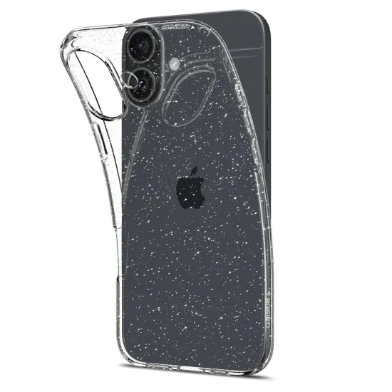 Калъфове за iPhone 16 Plus - Spigen Liquid Crystal Glitter - Crystal Quartz