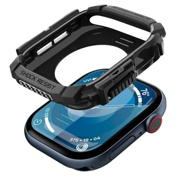 Протектор за Apple Watch 10 42 мм - Spigen - Rugged Armor - черен