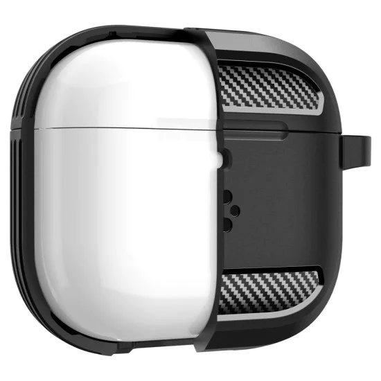 Калъф за Apple AirPods 4 - Spigen - Rugged Armor - матово черен