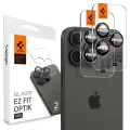Протектор с камера за iPhone 14 Pro / Pro Max / 15 Pro / Pro Max / 16 Pro / Pro Max (комплект 2) - Spigen Glas.tR Optik EZ Fit Pro - Черен