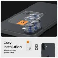 Протектор за камера за iPhone 16 / iPhone 16 Plus (комплект 2) - Spigen Glas.tR Optik EZ Fit Pro - черно