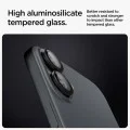 Протектор за камера за iPhone 16 / iPhone 16 Plus (комплект 2) - Spigen Glas.tR Optik EZ Fit Pro - черно