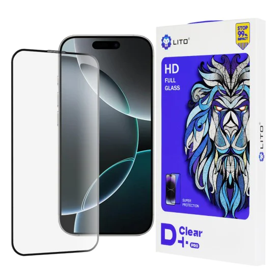 Протектор за iPhone 16 Pro - Lito D+ Pro Clear - черен