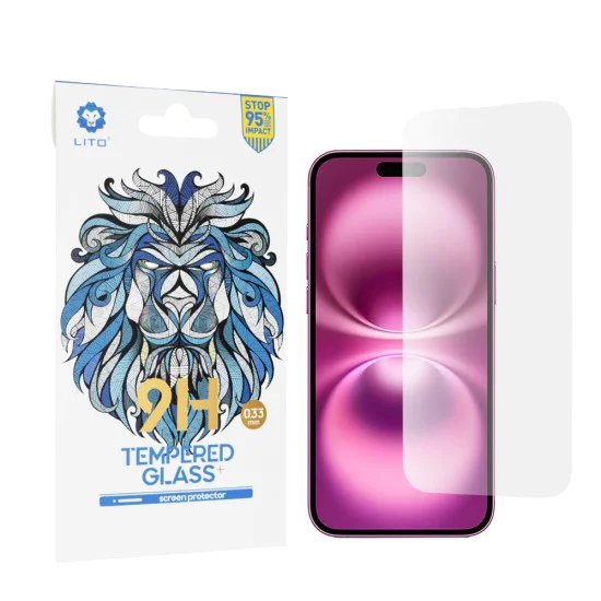 Протектор за iPhone 16 Plus - Lito 2.5D Classic Glass - Прозрачен