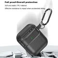 Калъф за AirPods 1/2 - CarbonFiber - черен