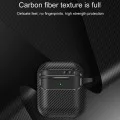 Калъф за AirPods 1/2 - CarbonFiber - черен