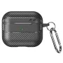 Калъф за AirPods 3 - CarbonFiber - черен