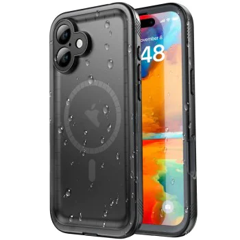 Калъф за iPhone 16 - ShellBox Waterproof IP68 Case - Черен
