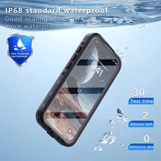 Калъф за iPhone 16 - ShellBox Waterproof IP68 Case - Черен