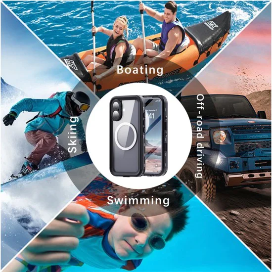 Калъф за iPhone 16 - ShellBox Waterproof IP68 Case - Черен
