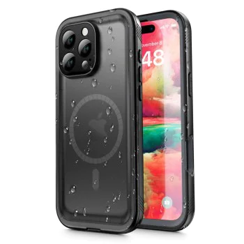 Калъф за iPhone 16 Pro Max - ShellBox Waterproof IP68 Case - черен