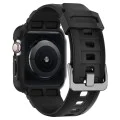 Протектор за Apple Watch 4/5/6/6/7/8/9/SE/SE 2 (44/45 мм) + каишка - Spigen - Rugged Armor Pro - черен