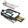 Адаптер за допълнителен жак за Bluetooth - Baseus Wireless Audio BA01 (CABA01-01) - черен