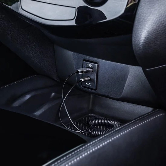 Адаптер за допълнителен жак за Bluetooth - Baseus Wireless Audio BA01 (CABA01-01) - черен