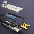 Адаптер за допълнителен жак за Bluetooth - Baseus Wireless Audio BA01 (CABA01-01) - черен