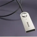 Адаптер за допълнителен жак за Bluetooth - Baseus Wireless Audio BA01 (CABA01-01) - черен