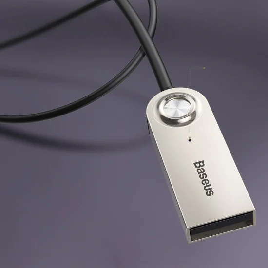 Адаптер за допълнителен жак за Bluetooth - Baseus Wireless Audio BA01 (CABA01-01) - черен