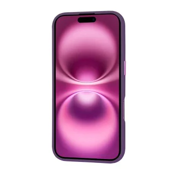 Калъф за iPhone 16 Plus - HaloFrost MagSafe MagSafe Series - Deep Purple