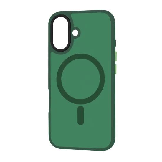 Калъф за iPhone 16 Plus - HaloFrost MagSafe MagSafe Series - Midnight Green