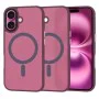 Калъф за iPhone 16 Plus - HaloFrost MagSafe MagSafe Series - Бордо