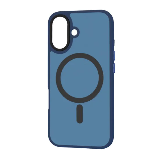 Калъф за iPhone 16 Plus - HaloFrost MagSafe MagSafe Series - Deep Blue