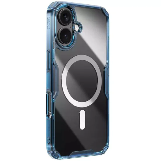 Калъф за iPhone 16 Plus - Nillkin Nature TPU Pro Magnetic Case - син
