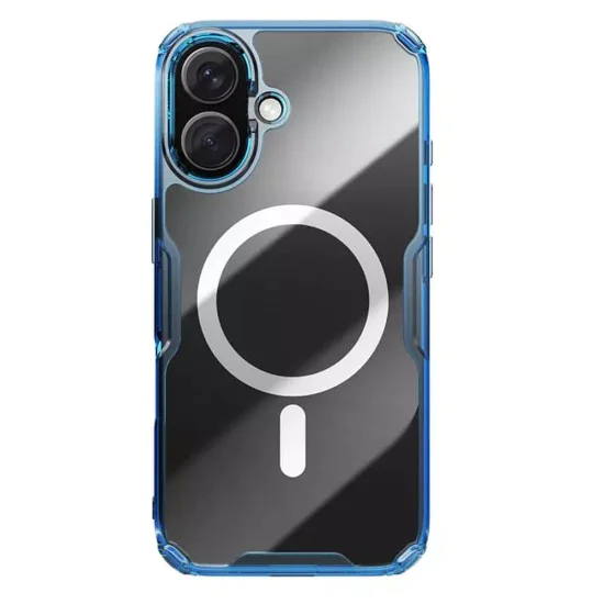 Калъф за iPhone 16 Plus - Nillkin Nature TPU Pro Magnetic Case - син