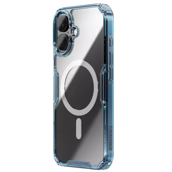 Калъф за iPhone 16 Plus - Nillkin Nature TPU Pro Magnetic Case - син