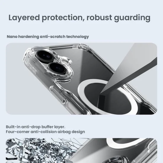 Калъф за iPhone 16 Plus - Nillkin Nature TPU Pro Magnetic Case - син
