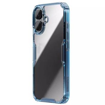 Калъф за iPhone 16 Plus - Nillkin Nature TPU Pro Case - син