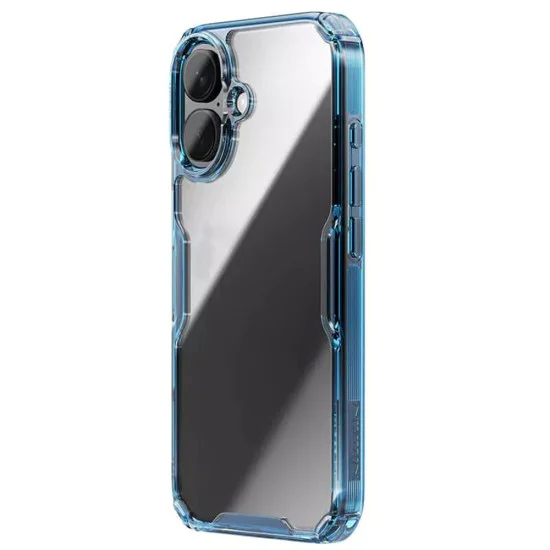 Калъф за iPhone 16 Plus - Nillkin Nature TPU Pro Case - син