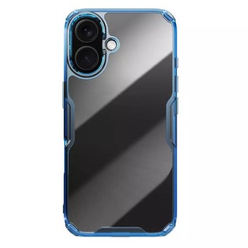 Калъф за iPhone 16 Plus - Nillkin Nature TPU Pro Case - син