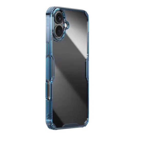 Калъф за iPhone 16 Plus - Nillkin Nature TPU Pro Case - син