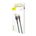 Baseus - Кабел за данни Cafule (CAMKLF-C91) - USB към Micro-USB, 1,5 A, 2 м - Червен Черен