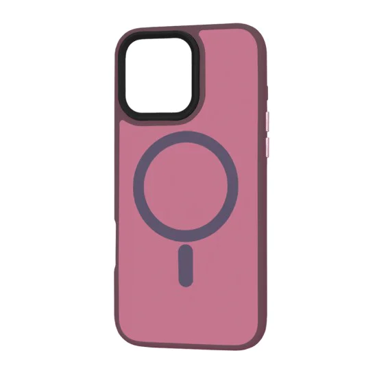 Калъф за iPhone 16 Pro Max - HaloFrost MagSafe MagSafe Series - Bordeaux