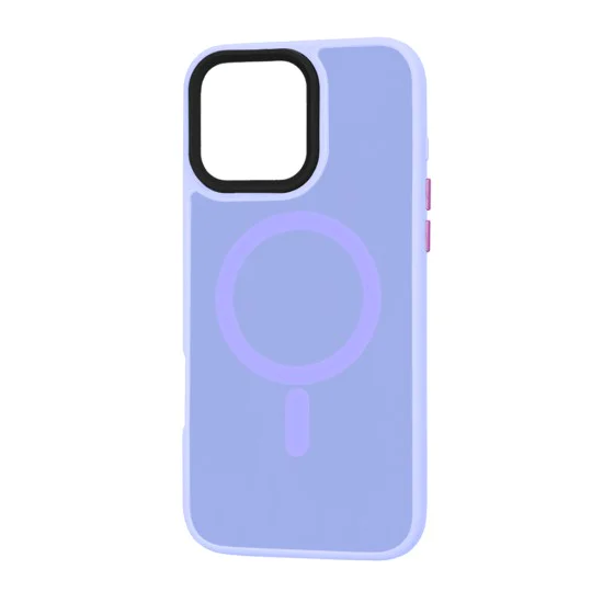 Калъф за iPhone 16 Pro Max - HaloFrost MagSafe MagSafe Series - светло лилав