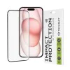 Протектор за iPhone 15 / iPhone 16 - 111D Full Cover / Full Glue Glass - Черен