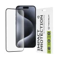 Протектор за iPhone 15 Pro - 111D Full Cover / Full Glue Glass - черен