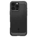 Калъф за iPhone 16 Pro - Spigen - Rugged Armor MagSafe - матово черен