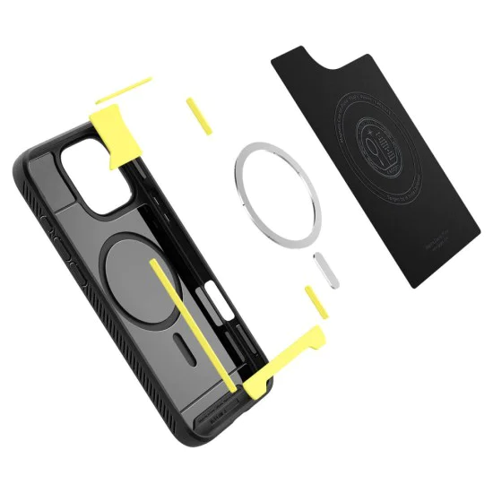 Калъф за iPhone 16 Pro - Spigen - Rugged Armor MagSafe - матово черен