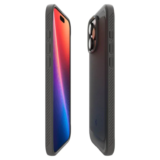 Калъф за iPhone 16 Pro - Spigen - Rugged Armor MagSafe - матово черен
