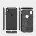 Калъф за iPhone XS Max - Carbon Silicone - Черен