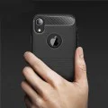 Калъф за iPhone XR - Carbon Silicone - Черен