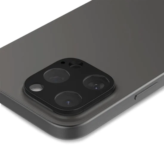 Протектор за камера за iPhone 14 Pro / Pro Max / 15 Pro / Pro Max / 16 Pro / Pro Max (комплект 2) - Spigen Glas.tR Optik - Черен