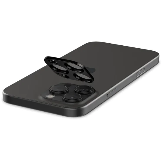 Протектор за камера за iPhone 14 Pro / Pro Max / 15 Pro / Pro Max / 16 Pro / Pro Max (комплект 2) - Spigen Glas.tR Optik - Черен