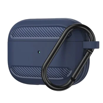 Калъф за AirPods 3 - Carbon Silicone - Navy Blue
