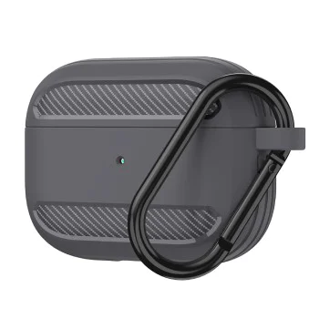 Калъф за AirPods 3 - Карбон силикон - сив
